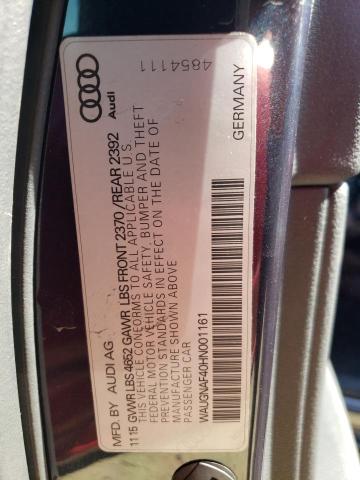 WAUGNAF40HN001161 Audi A4 Premium 2017. Фото: 9