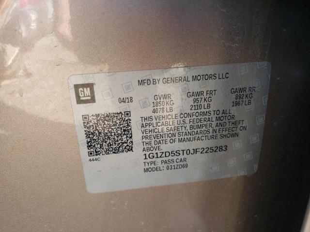 2018 CHEVROLET MALIBU LT - 1G1ZD5ST0JF225283