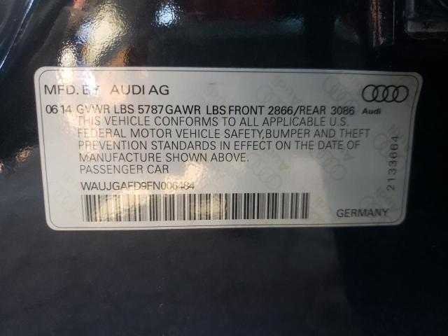 2015 AUDI A8 QUATTRO WAUJGAFD9FN006484