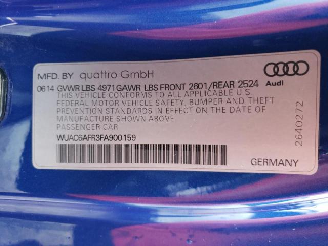 2015 AUDI RS5 WUAC6AFR3FA900159