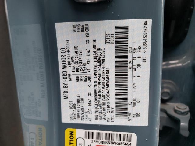 2021 FORD BRONCO SPO 3FMCR9B63MRA56654