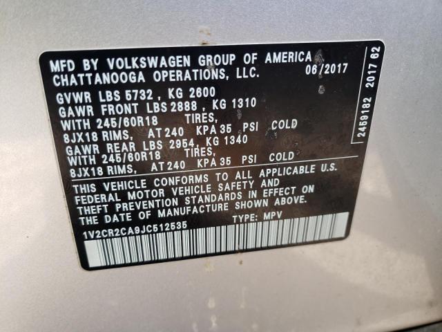 2018 VOLKSWAGEN 356 1V2CR2CA9JC512535