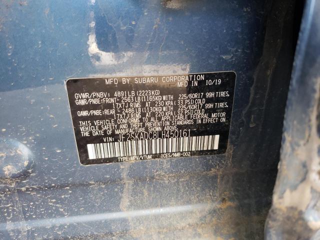 2020 SUBARU FORESTER JF2SKADC8LH450161