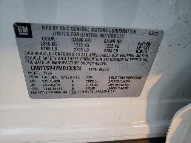 2021 BUICK ENVISION A LRBFZSR42MD138024