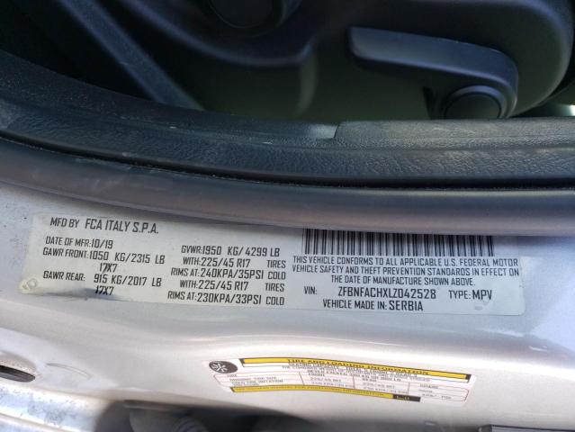 2020 FIAT 500L LOUNG ZFBNFACHXLZ042528