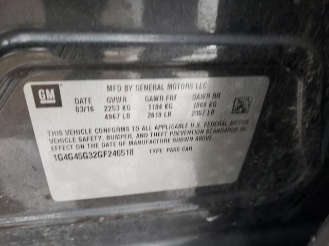 2016 BUICK LACROSSE S 1G4G45G32GF246518