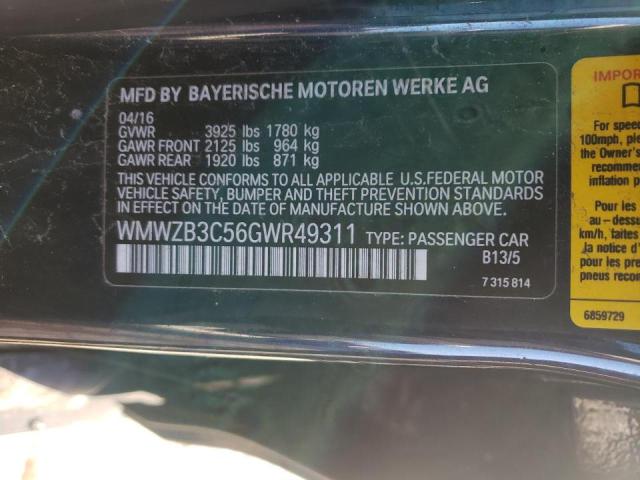 2016 MINI COOPER COU WMWZB3C56GWR49311
