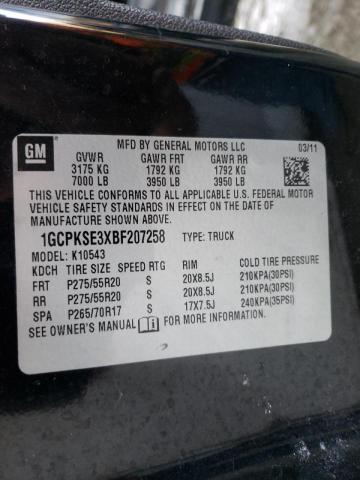 1GCPKSE3XBF207258 Chevrolet Silverado 2011. Фото: 9