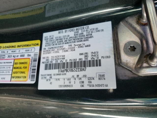 2016 FORD MUSTANG GT 1FA6P8CF0G5223047