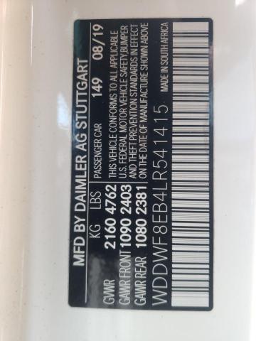 WDDWF8EB4LR541415 Mercedes-Benz C 300 4Mat 2020. Фото: 9