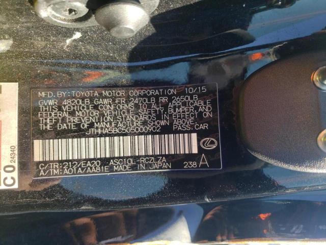 2016 LEXUS RC 200T JTHHA5BC5G5000902