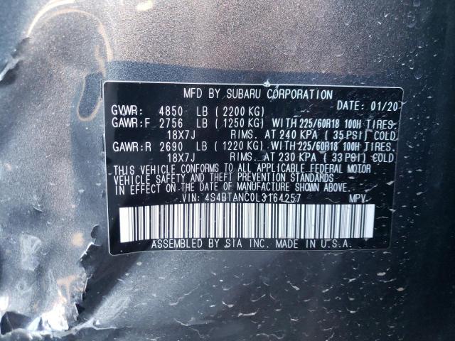 2020 SUBARU OUTBACK LI 4S4BTANC0L3164257