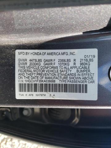 2019 HONDA ACCORD SPO 1HGCV1F35KA036688