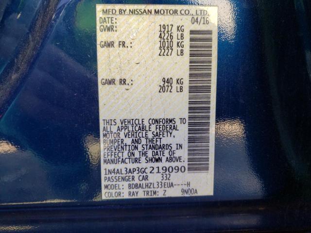 1N4AL3AP3GC219090 Nissan ALTIMA 2.5