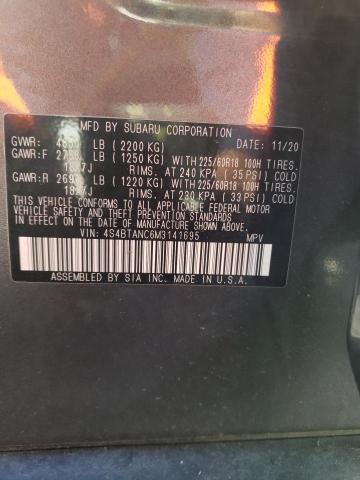 2021 SUBARU OUTBACK LI - 4S4BTANC6M3141695