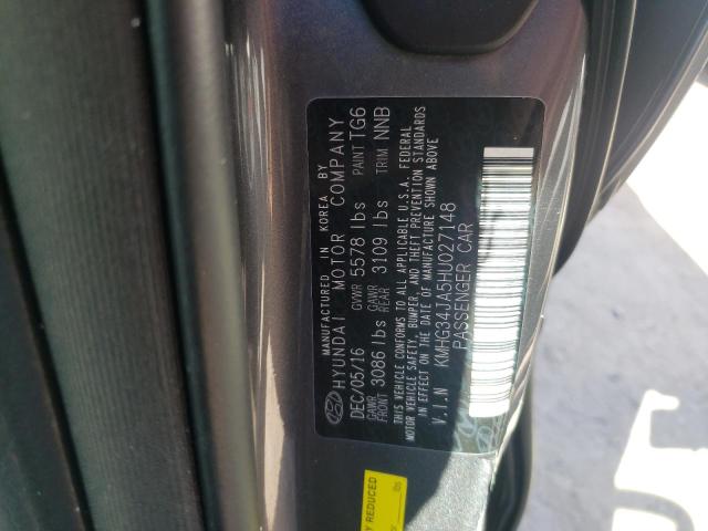 2017 GENESIS G90 PREMIU KMHG34JA5HU027148