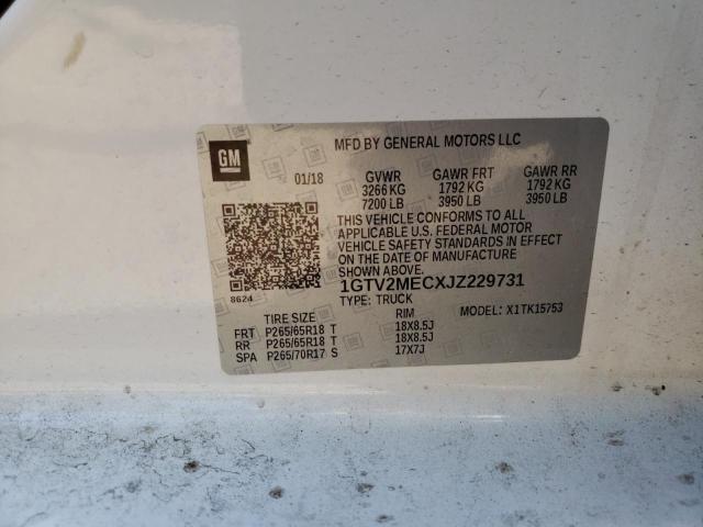 2018 GMC SIERRA K15 1GTV2MECXJZ229731