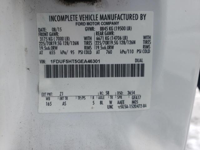 2016 FORD F550 SUPER 1FDUF5HT5GEA46301