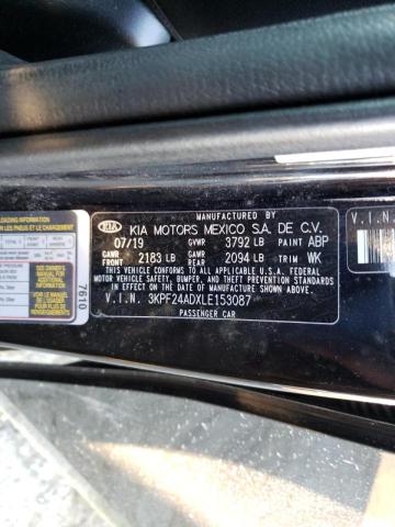 3KPF24ADXLE153087 Kia Forte Fe 2020. Фото: 9