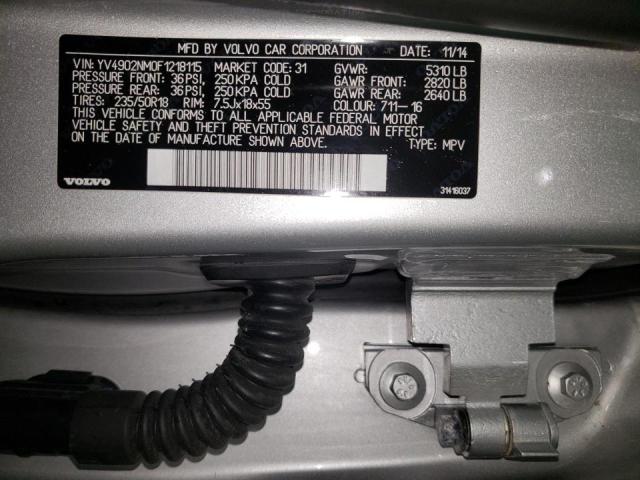 2015 VOLVO XC70 T6 PL YV4902NM0F1218115