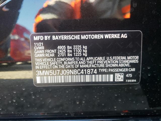 2022 BMW M340I 3MW5U7J09N8C41874