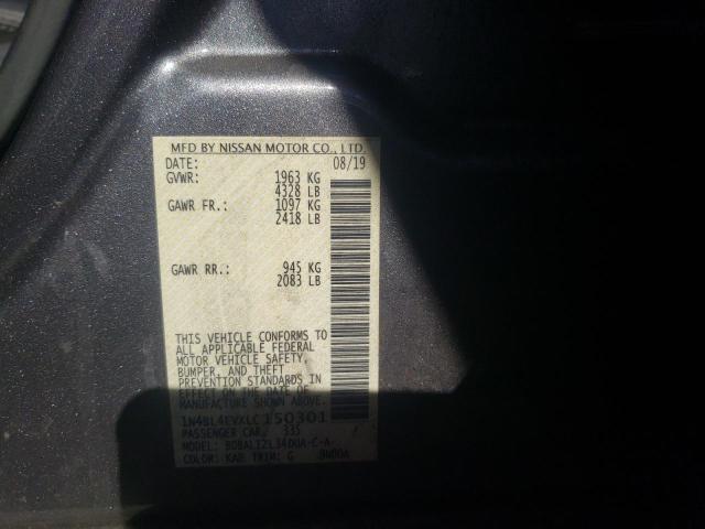2020 NISSAN ALTIMA SL 1N4BL4EVXLC150301