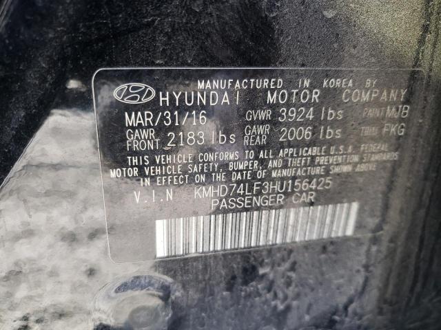 2017 HYUNDAI ELANTRA SE - KMHD74LF3HU156425