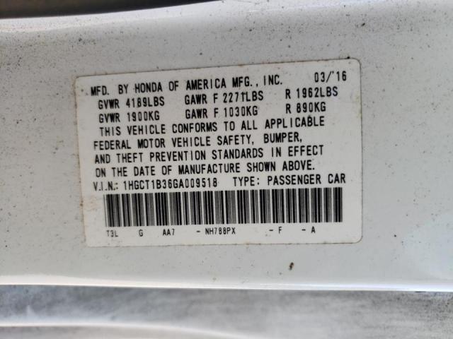 2016 HONDA ACCORD LX- 1HGCT1B36GA009518
