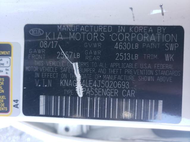KNAGT4LE4J5020693 Kia Optima Hyb 2018. Фото: 9