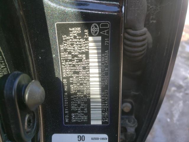 2015 TOYOTA COROLLA L 2T1BURHE3FC411215