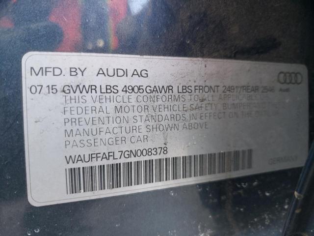 VIN WAUFFAFL7GN008378 2016 Audi A4, Premium Plus S-... no.10