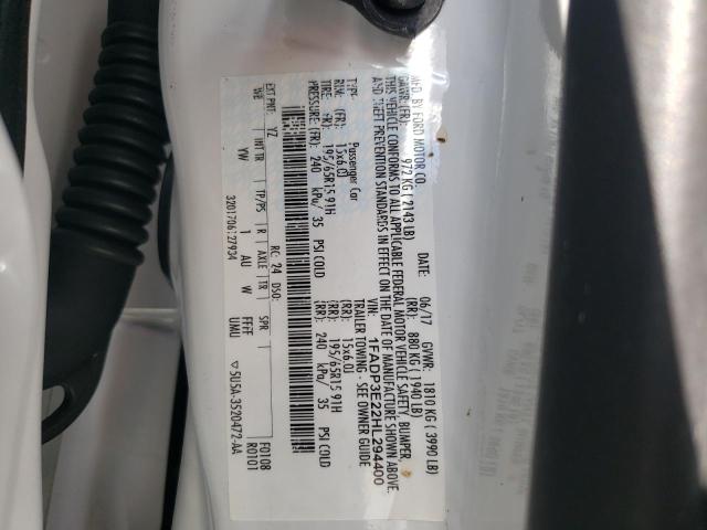 2017 FORD FOCUS S 1FADP3E22HL294400
