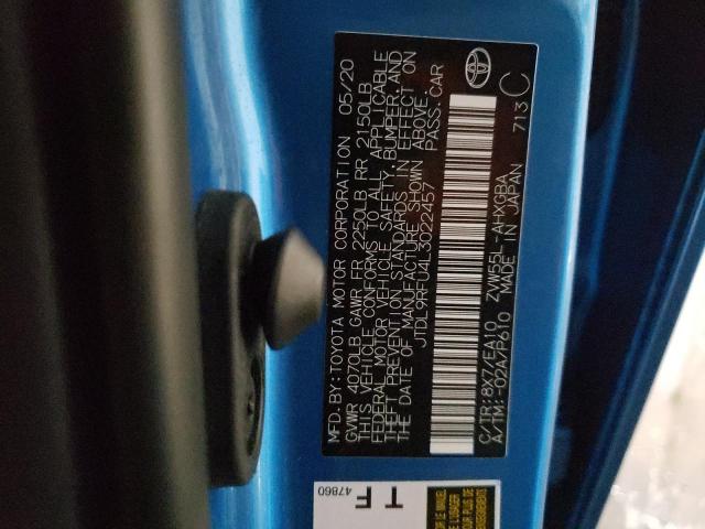 2020 TOYOTA PRIUS LE JTDL9RFU4L3022457