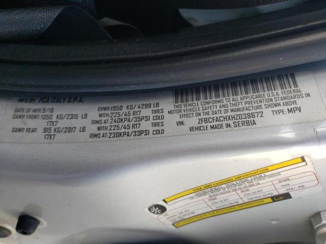 2017 FIAT 500L LOUNG - ZFBCFACHXHZ038672