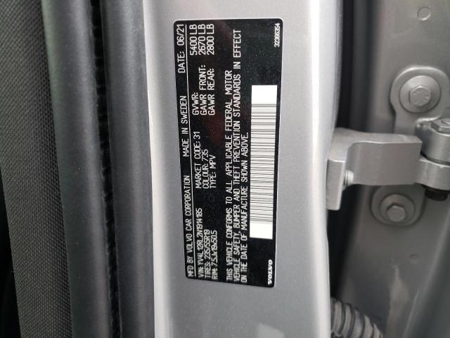 2022 VOLVO XC60 B5 IN YV4L12RL2N1914185