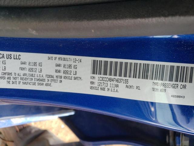 2015 CHRYSLER 200 LIMITE 1C3CCCAB4FN637155