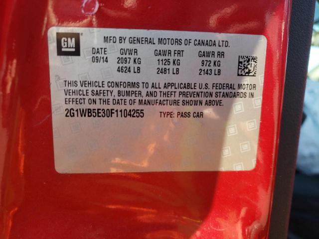 2015 CHEVROLET 1500 2G1WB5E30F1104255