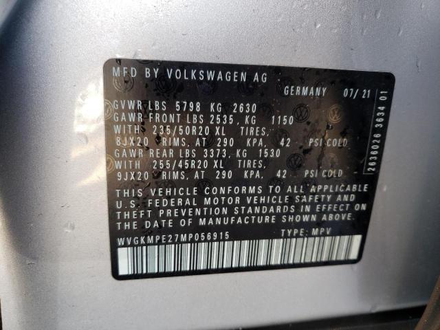 2021 VOLKSWAGEN ID.4 PRO S WVGKMPE27MP056915