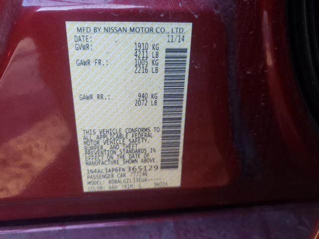 2015 NISSAN ALTIMA 2.5 1N4AL3AP6FN365129