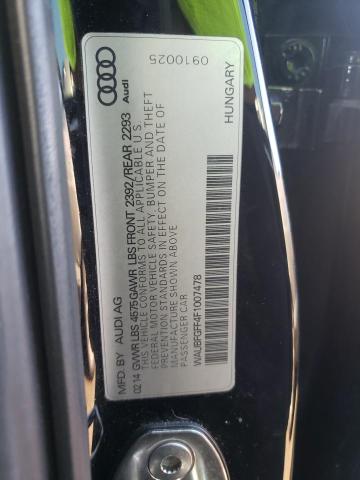 2015 AUDI S3 PREMIUM WAUBFGFF4F1007478