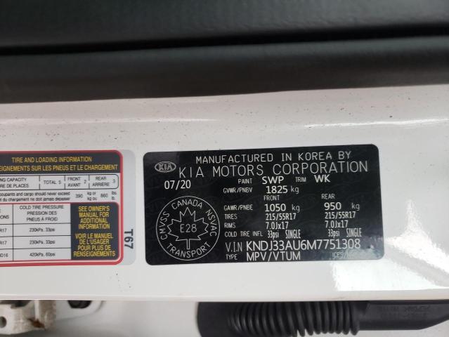 2021 KIA SOUL EX KNDJ33AU6M7751308