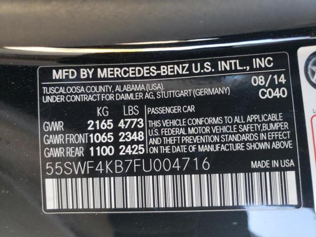 2015 MERCEDES-BENZ C 300 4MAT - 55SWF4KB7FU004716