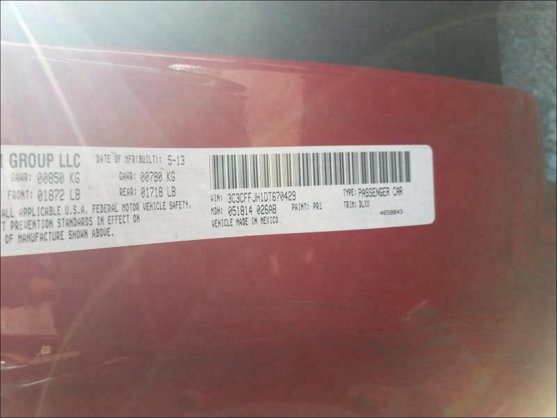 2013 FIAT 500 ABARTH 3C3CFFJH1DT670429