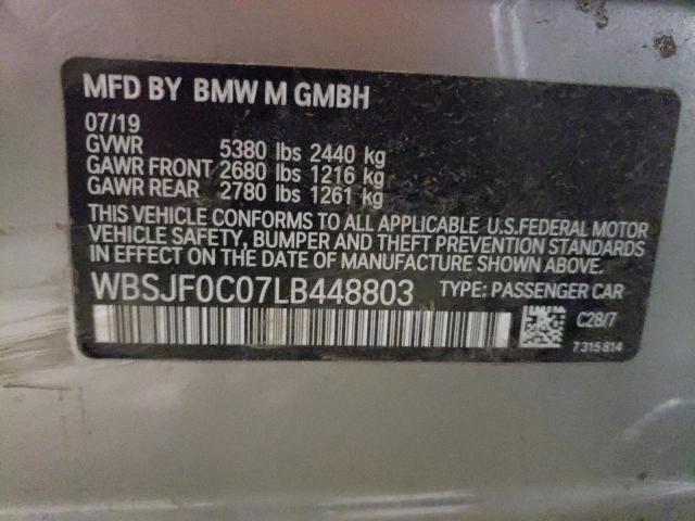 2020 BMW M5 BASE WBSJF0C07LB448803