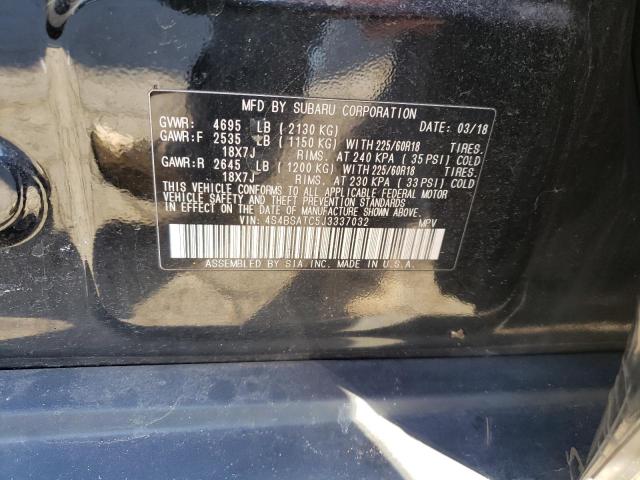2018 SUBARU OUTBACK TO 4S4BSATC5J3337032