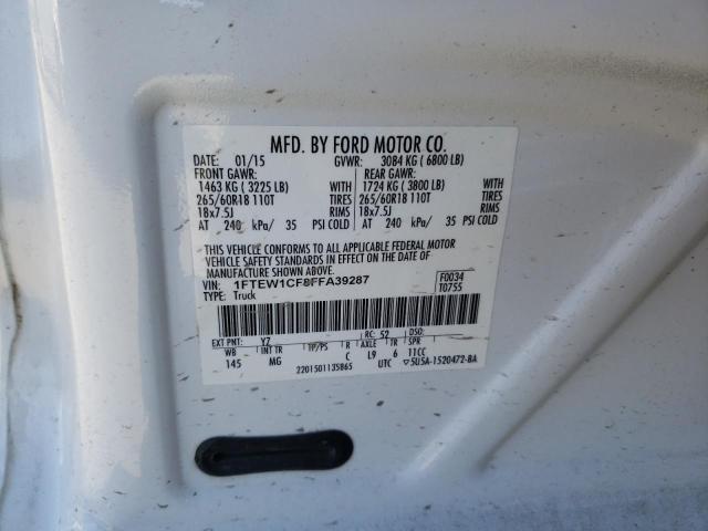 2015 FORD F150 SUPER - 1FTEW1CF8FFA39287