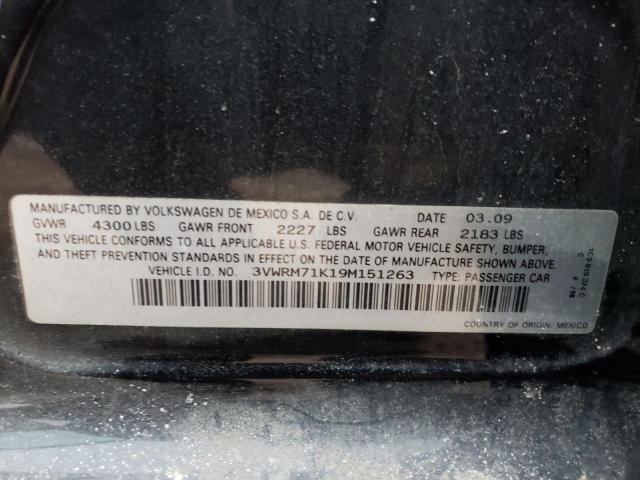 3VWRM71K19M151263 Volkswagen Jetta Se 2009. Фото: 9