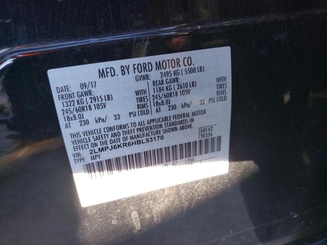 2017 LINCOLN MKX SELECT 2LMPJ6KR6HBL53170
