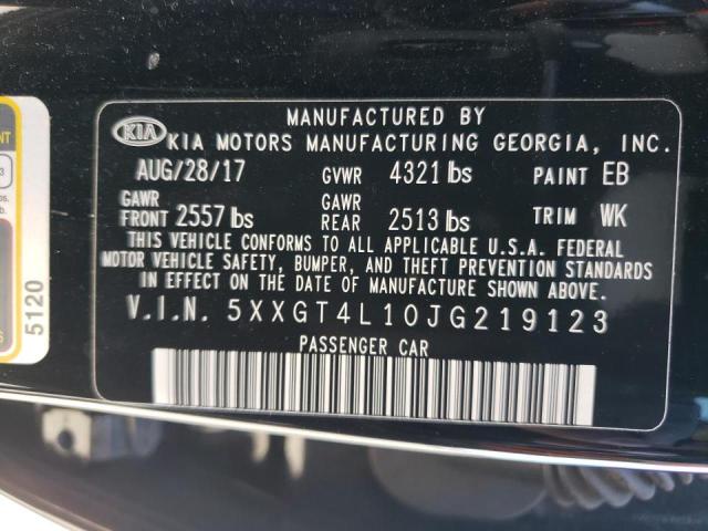 5XXGT4L10JG219123 KIA Optima Lx