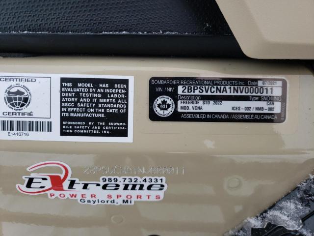 2022 SKI DOO FREERIDE 2BPSVCNA1NV000011